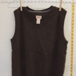 MOSSIMO SUPPLY CO, SLEEVELESS SWEATER BROWN S/XL